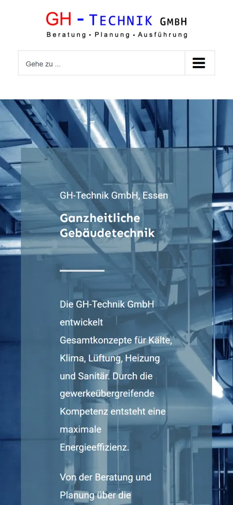 Mobilansicht: GH-Technik