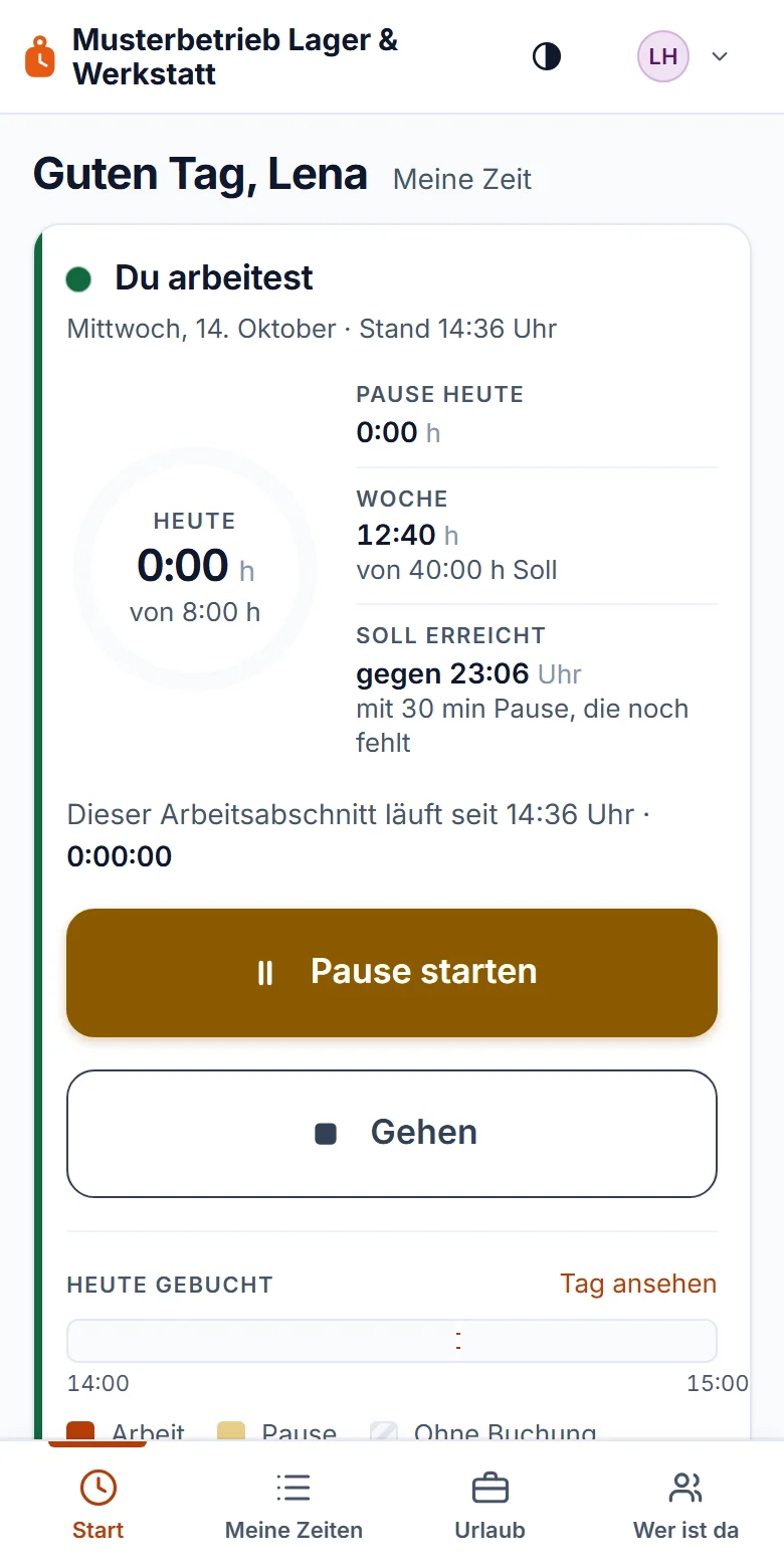 Mobilansicht: zeitkumpel